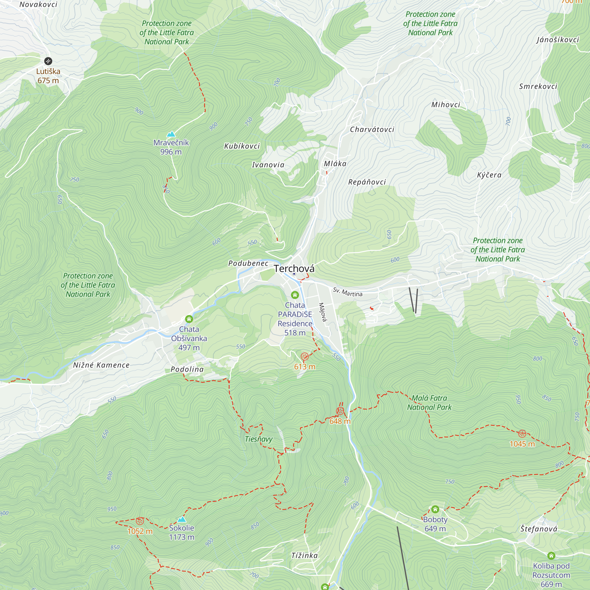 Chata PARADiSE Residence map