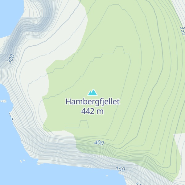 Map of Hambergfjellet