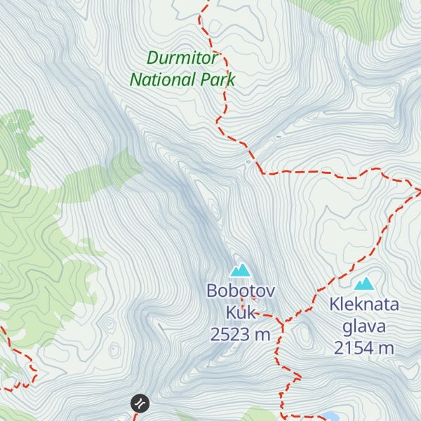 Map of Bezimeni vrh