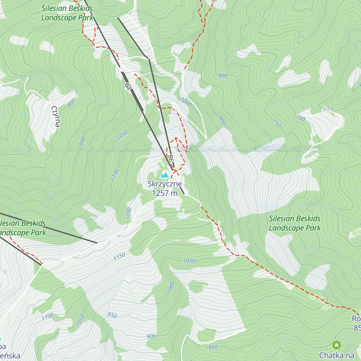 Schronisko PTTK Skrzyczne map