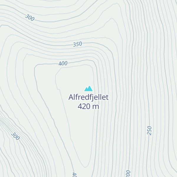 Map of Alfredfjellet