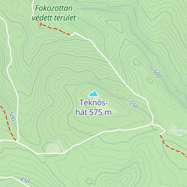 Map of Teknős-hát
