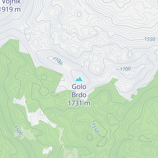 Map of Golo Brdo