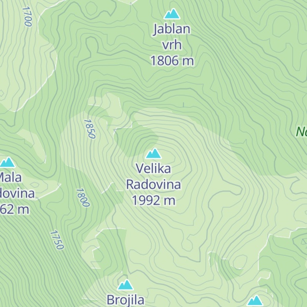 Map of Velika Radovina