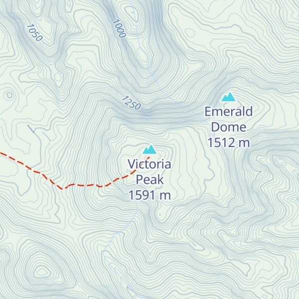 Map of Victoria Peak