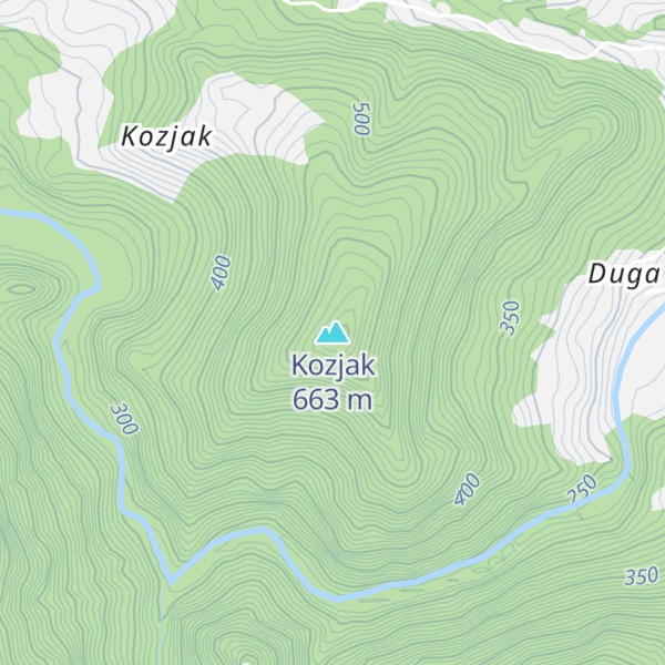Map of Kozjak