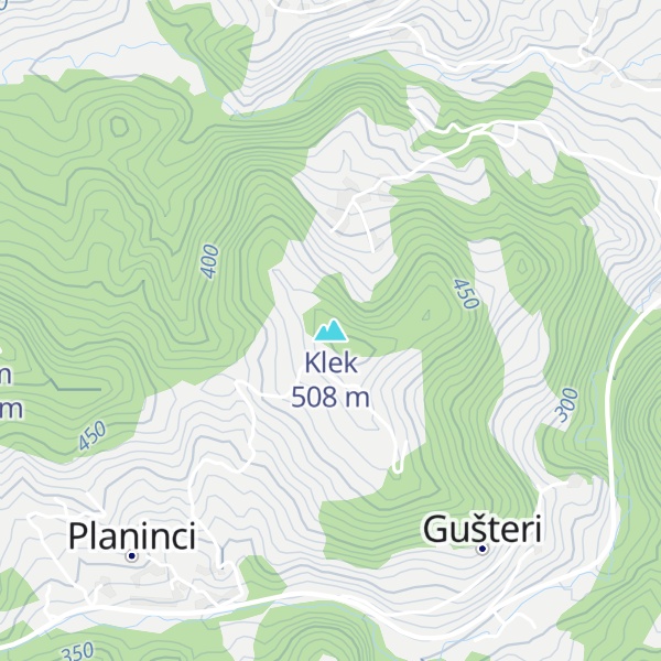 Map of Klek
