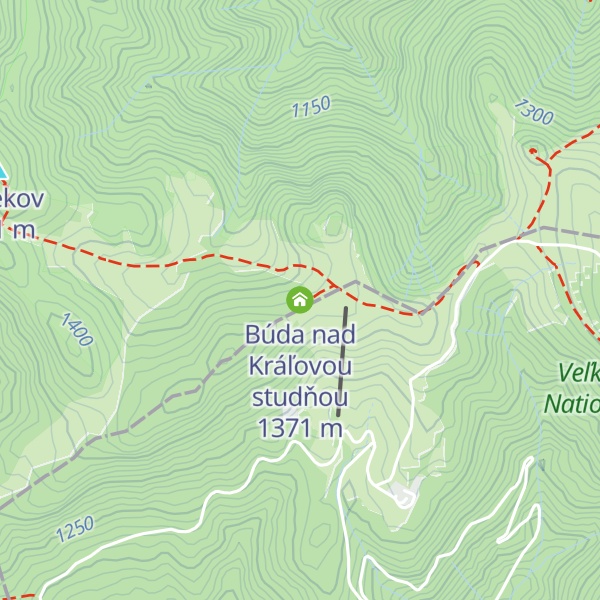 Map of Búda nad Kráľovou studňou