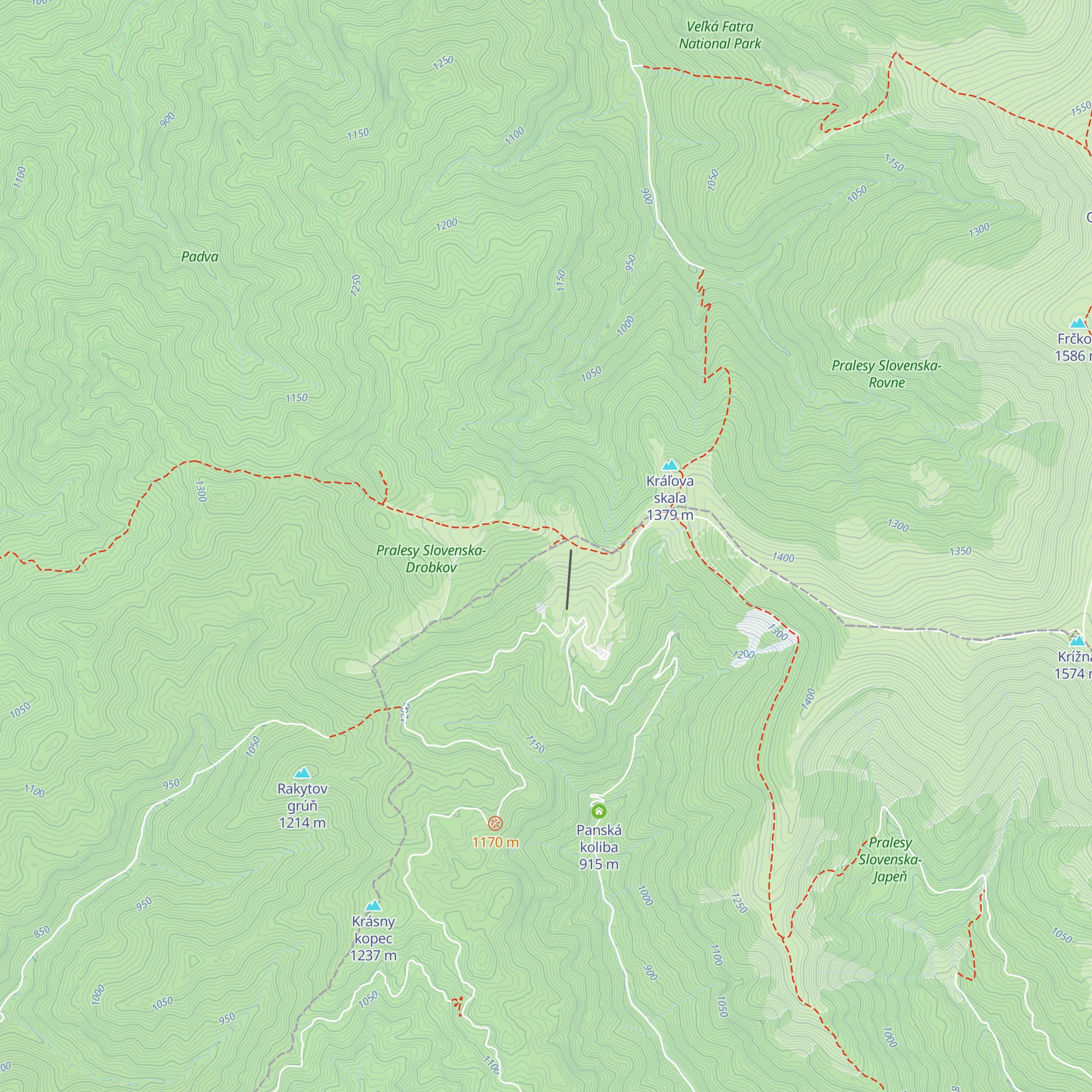 Búda nad Kráľovou studňou map