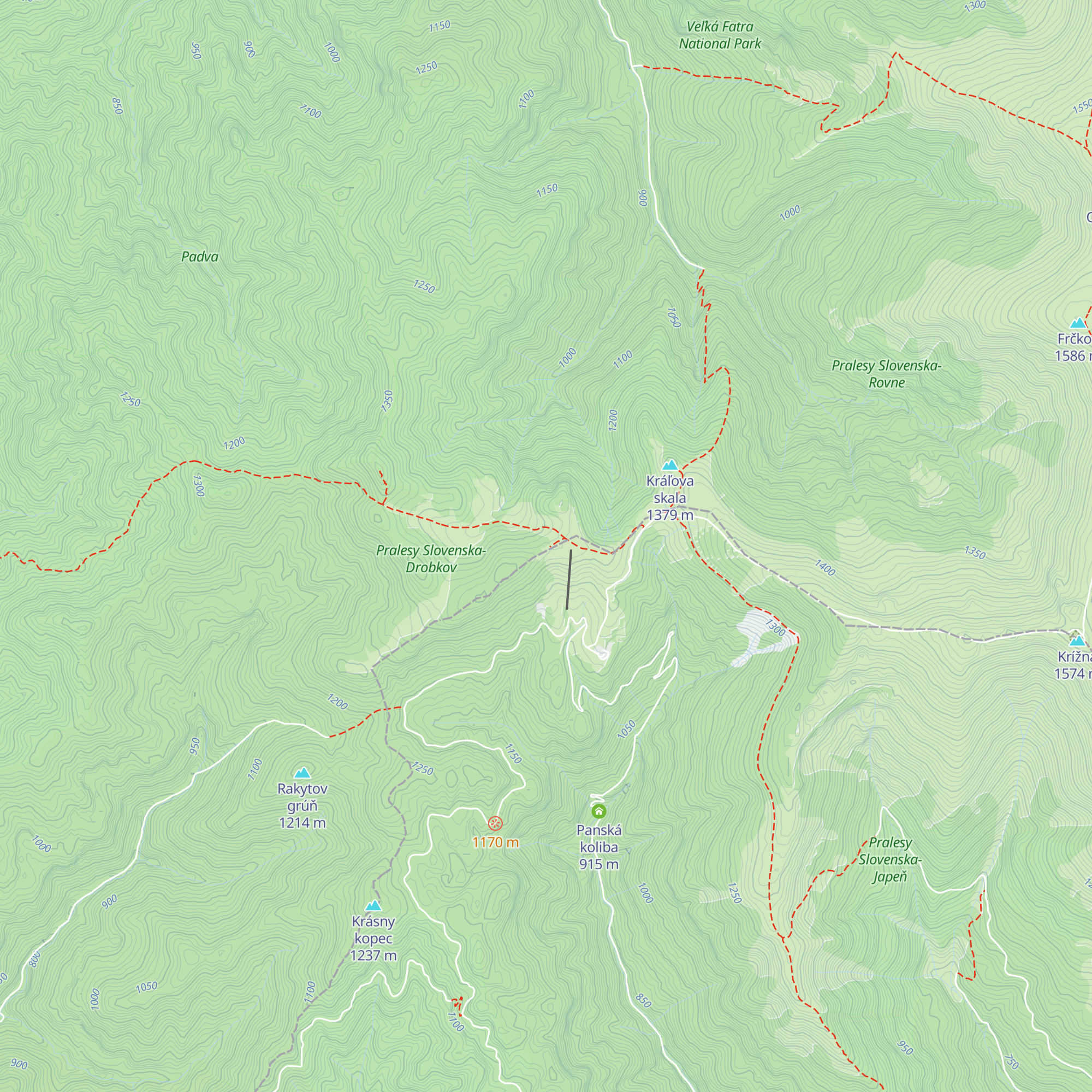 Búda nad Kráľovou studňou map