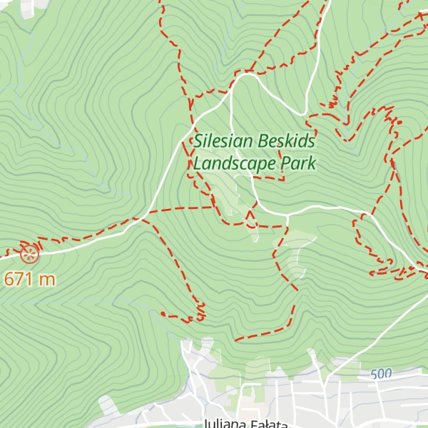 Map of Kozia Góra