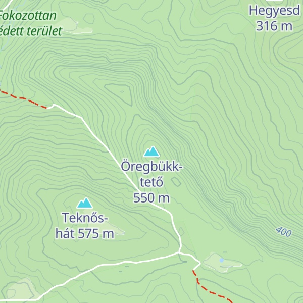 Map of Öregbükk-tető