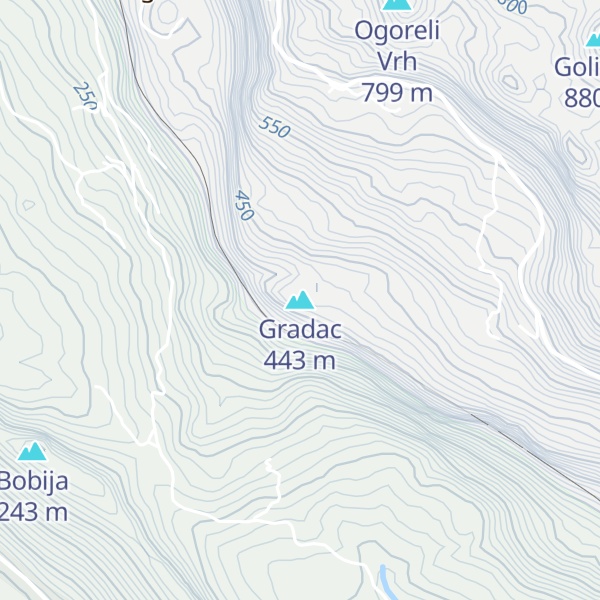 Map of Gradac