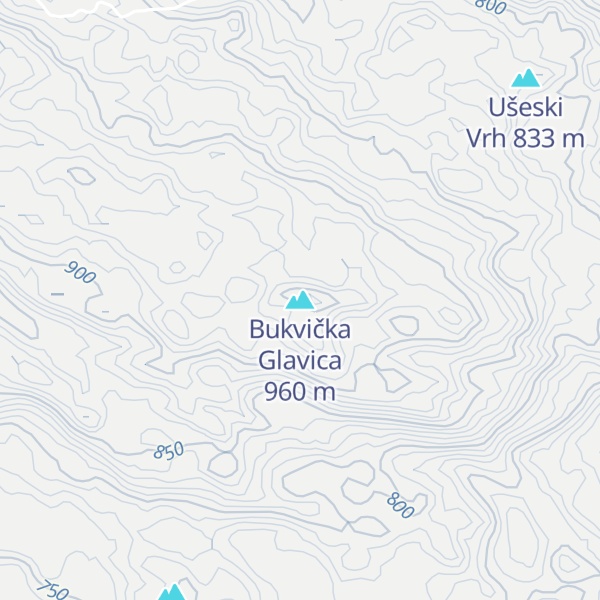 Map of Bukvička Glavica