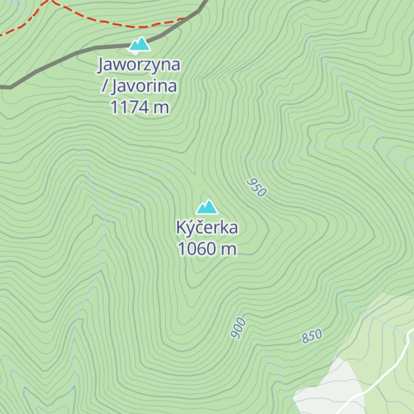 Map of Kýčerka