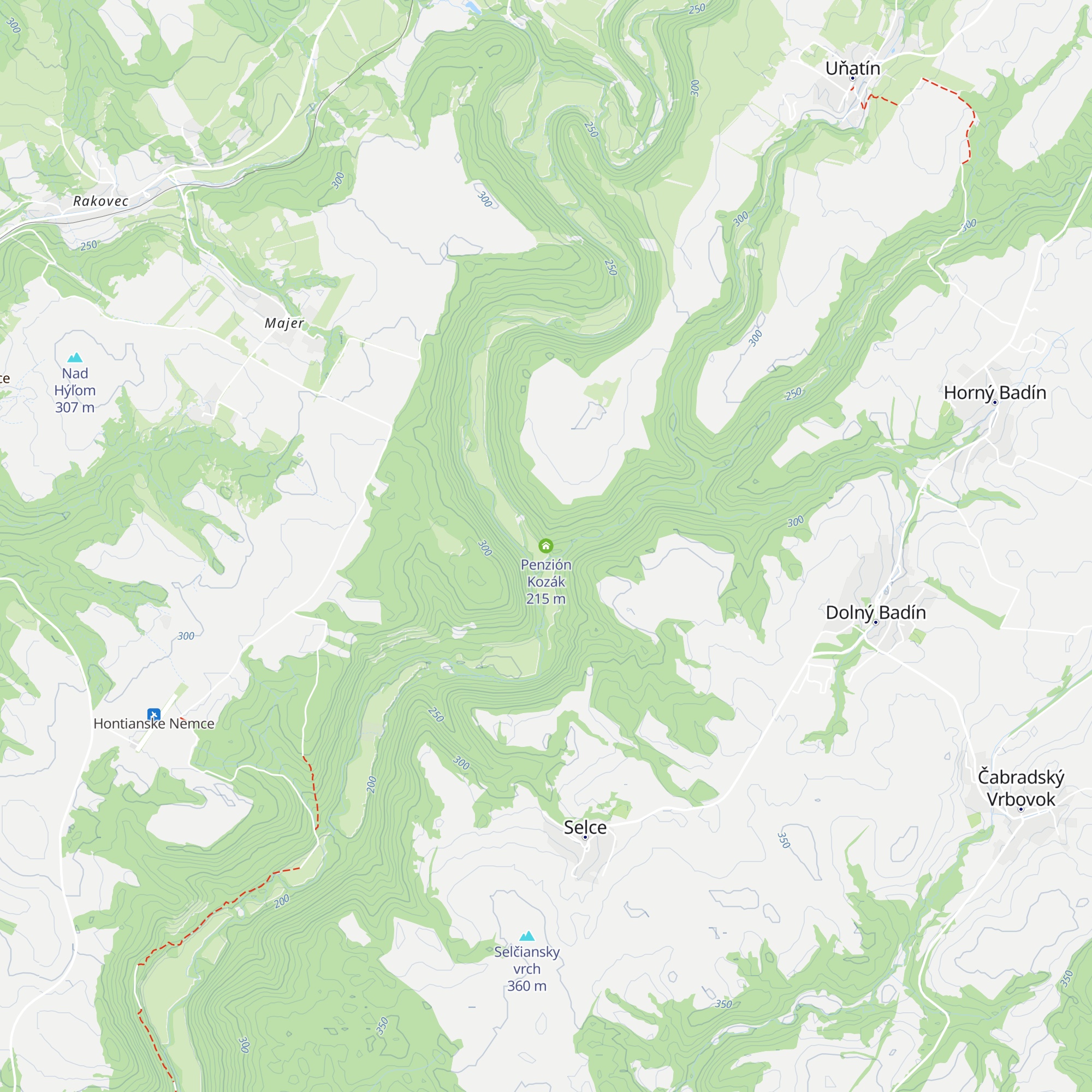 Penzión Kozák map