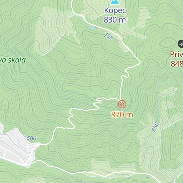 Map of Katova skala