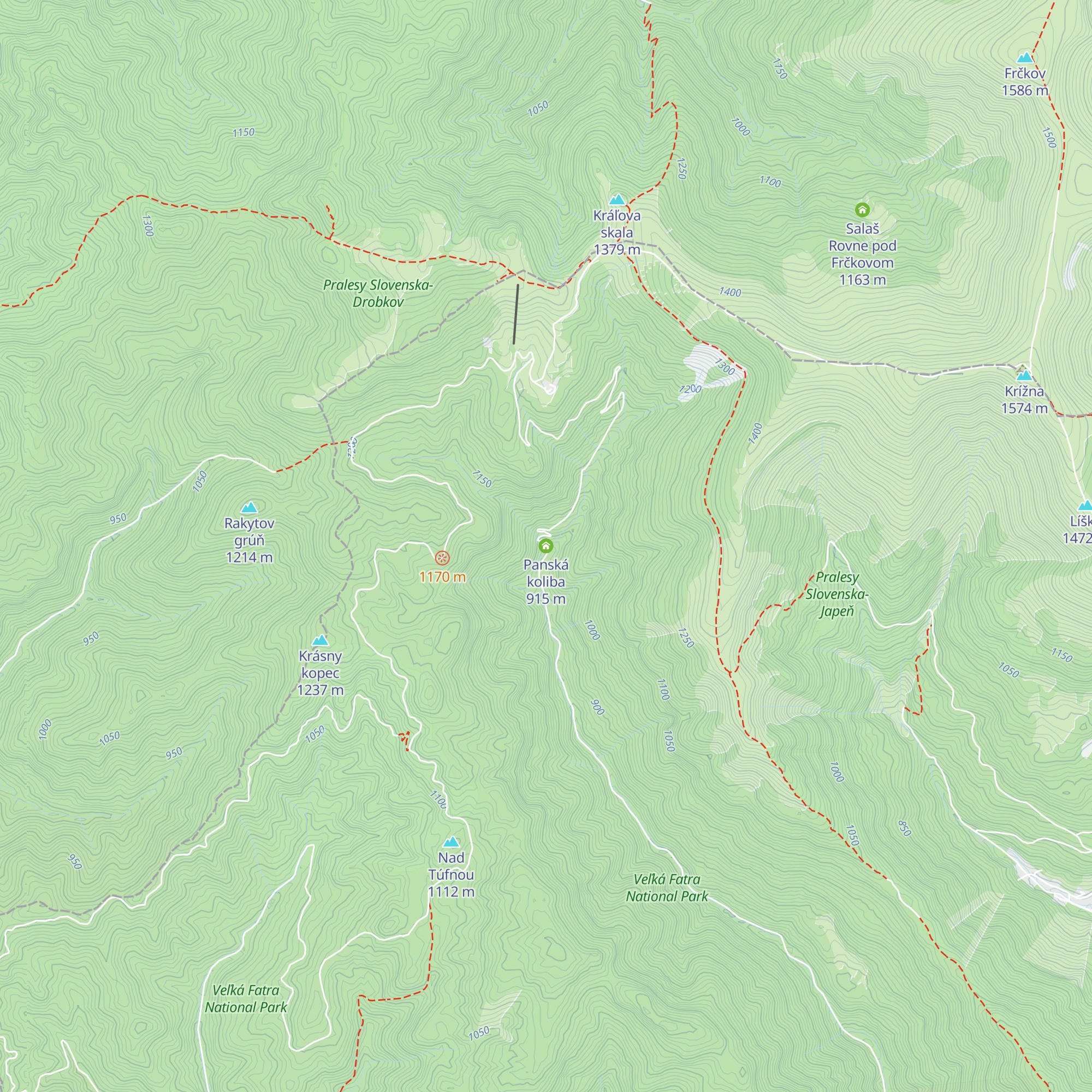 Panská koliba map