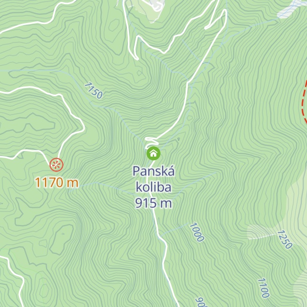 Map of Panská koliba