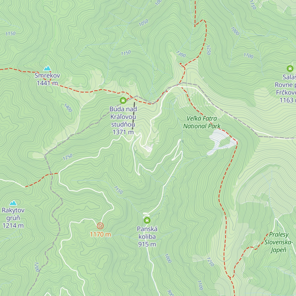 Kráľova studňa map