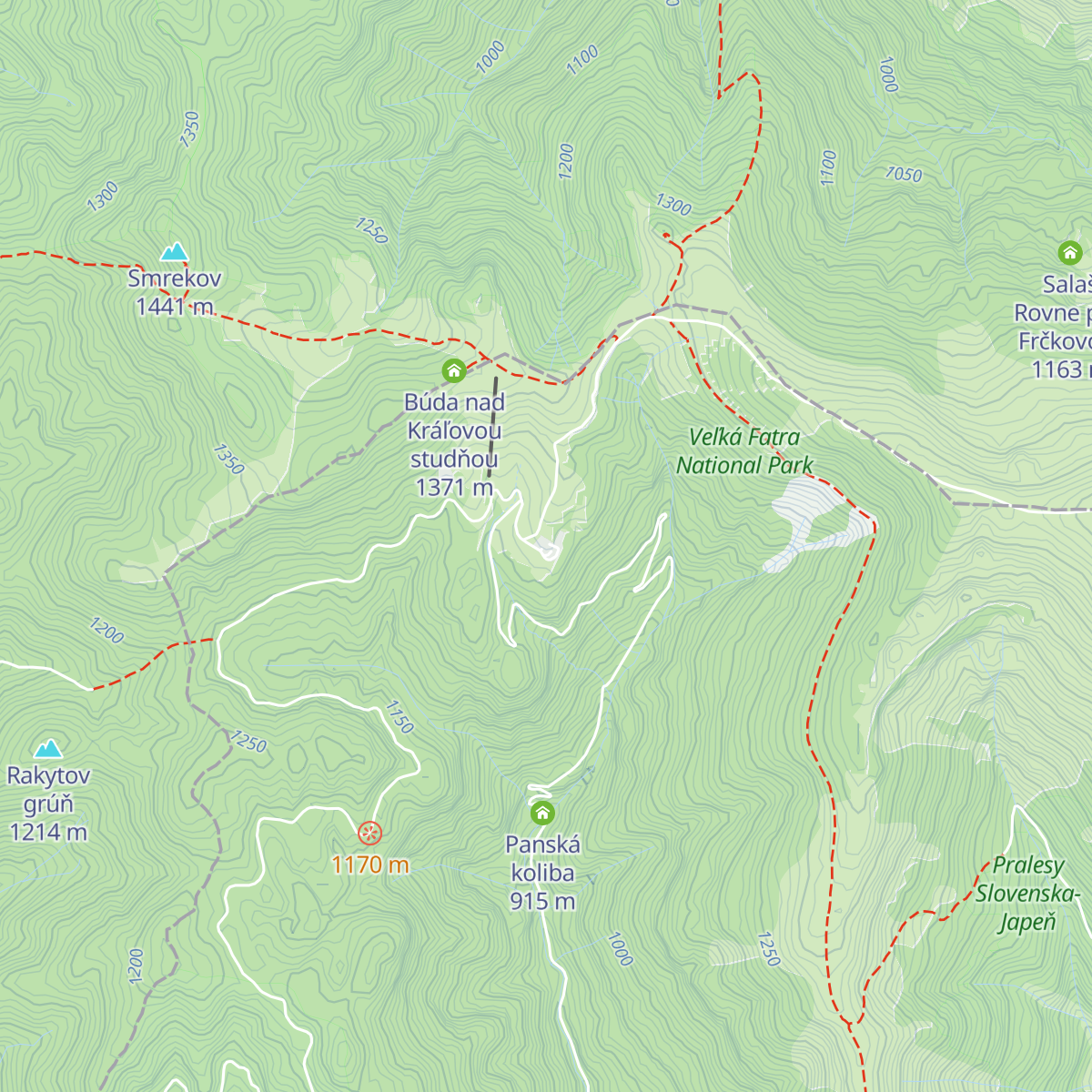 Kráľova studňa map