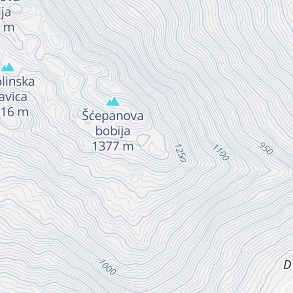 Map of Mala bobija