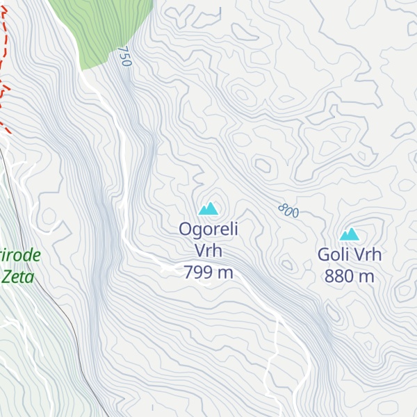 Map of Ogoreli Vrh