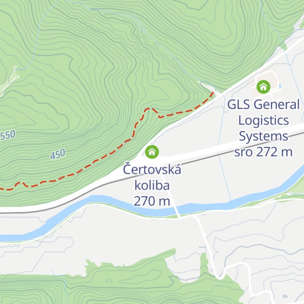 Map of Čertovská koliba