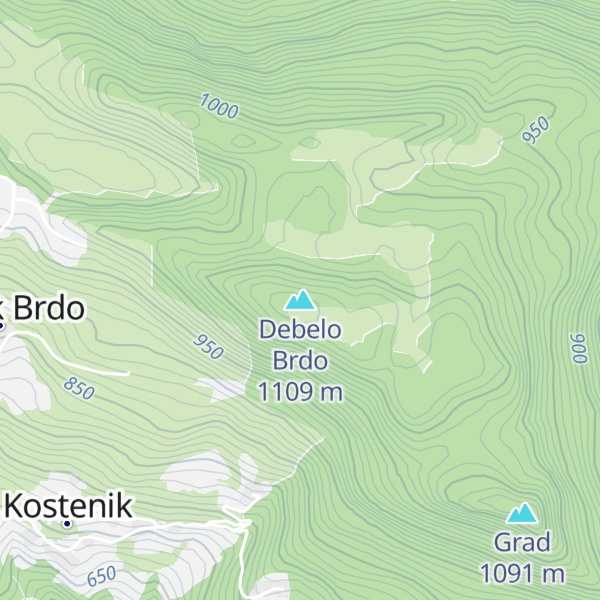 Map of Debelo Brdo