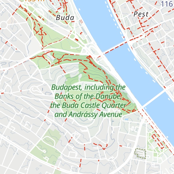 Map of Gellért-hegy
