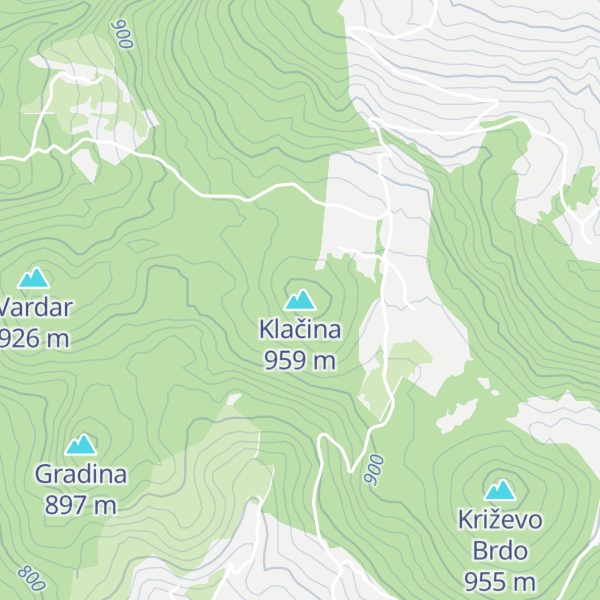 Map of Klačina