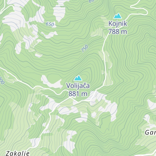 Map of Volijača