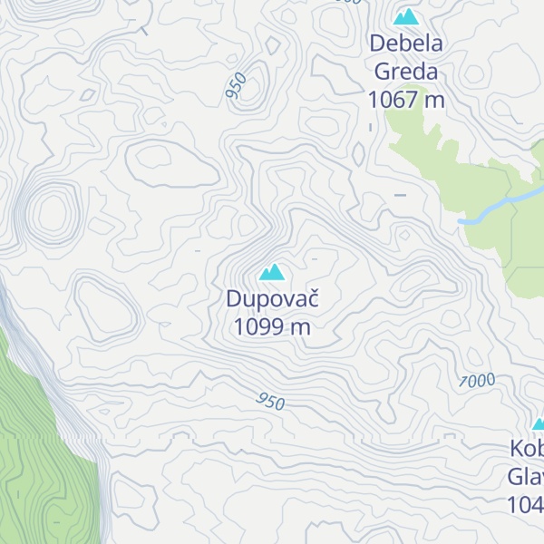 Map of Dupovač