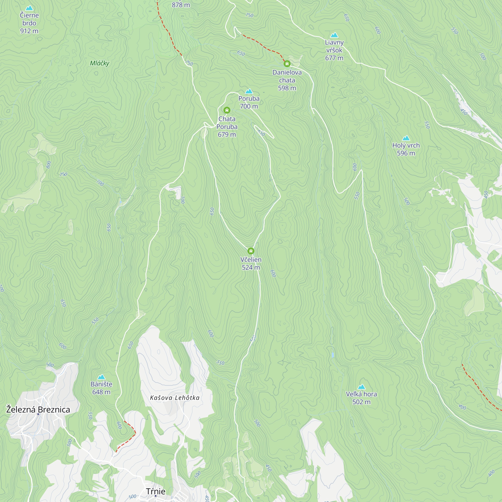 Včelien map