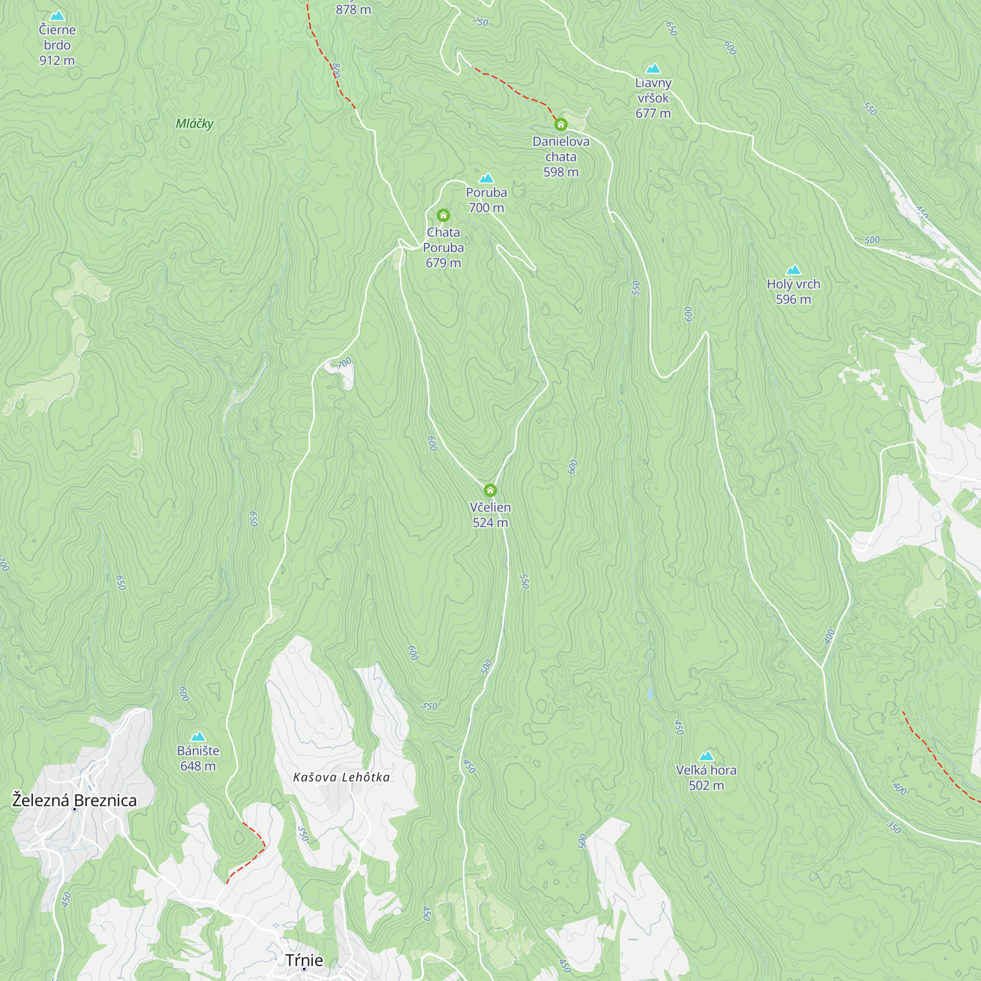 Včelien map
