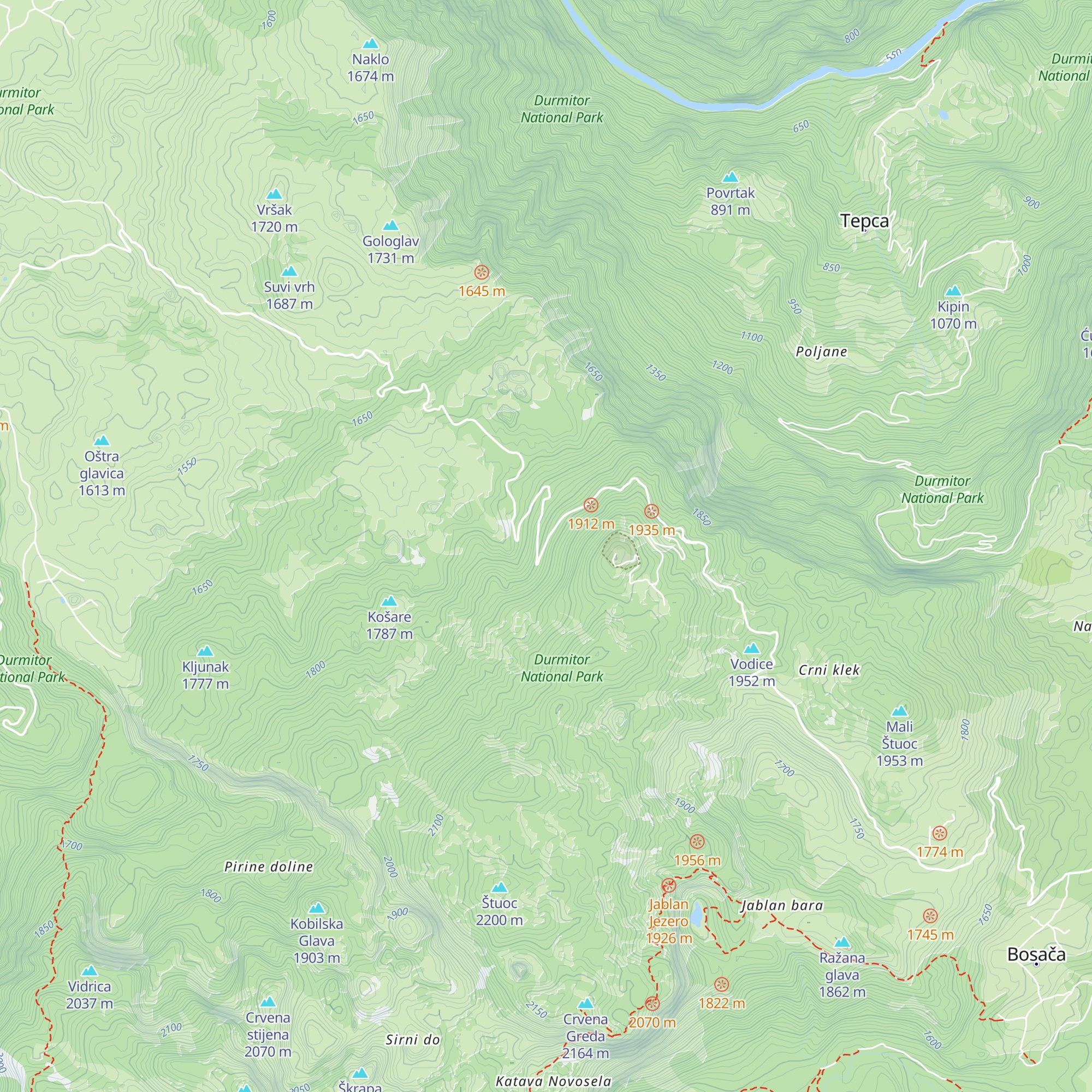 Štuoc map