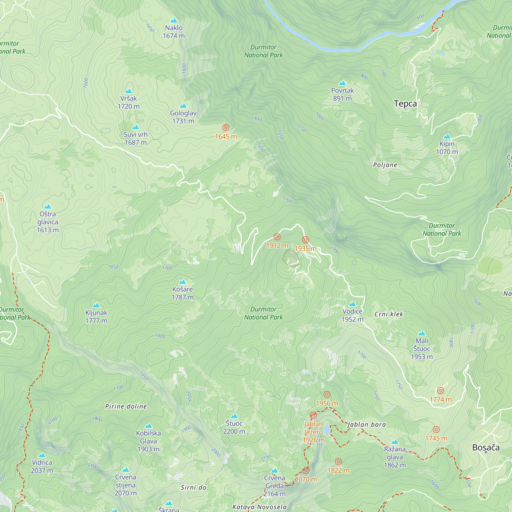 Štuoc map