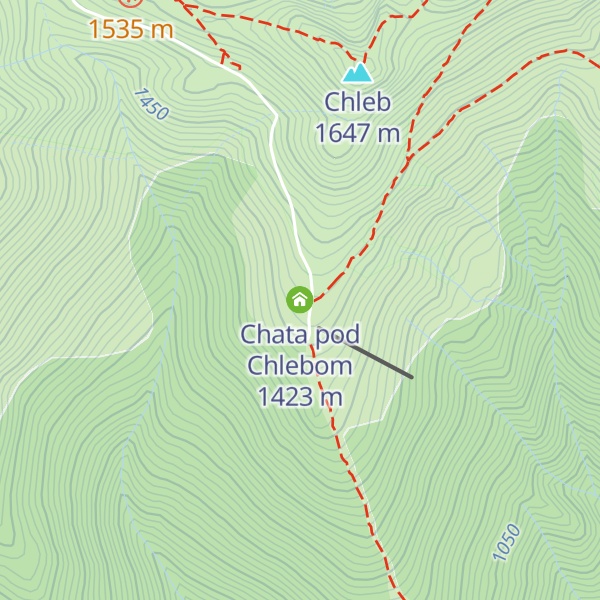 Map of Chata pod Chlebom