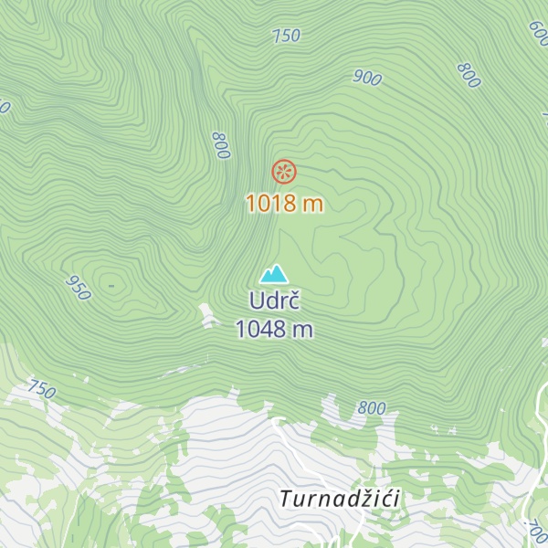 Map of Udrč
