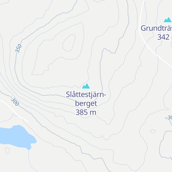 Map of Slåttestjärn-berget