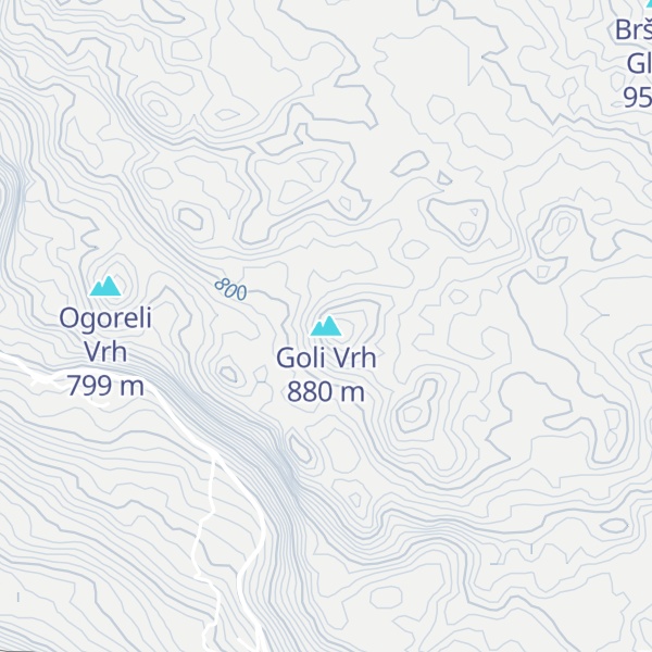 Map of Goli Vrh