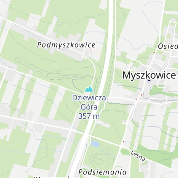 Map of Dziewicza Góra