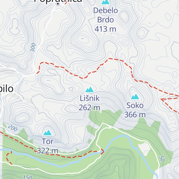 Map of Lišnik