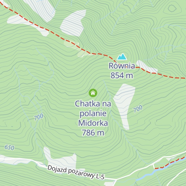 Map of Chatka na polanie Midorka
