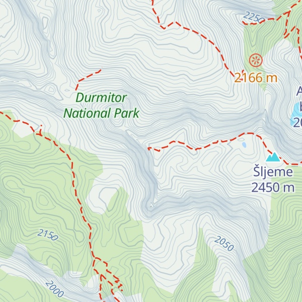 Map of Milošev tok