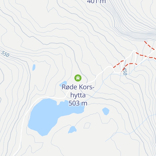 Map of Røde Kors-hytta