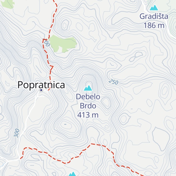 Map of Debelo Brdo