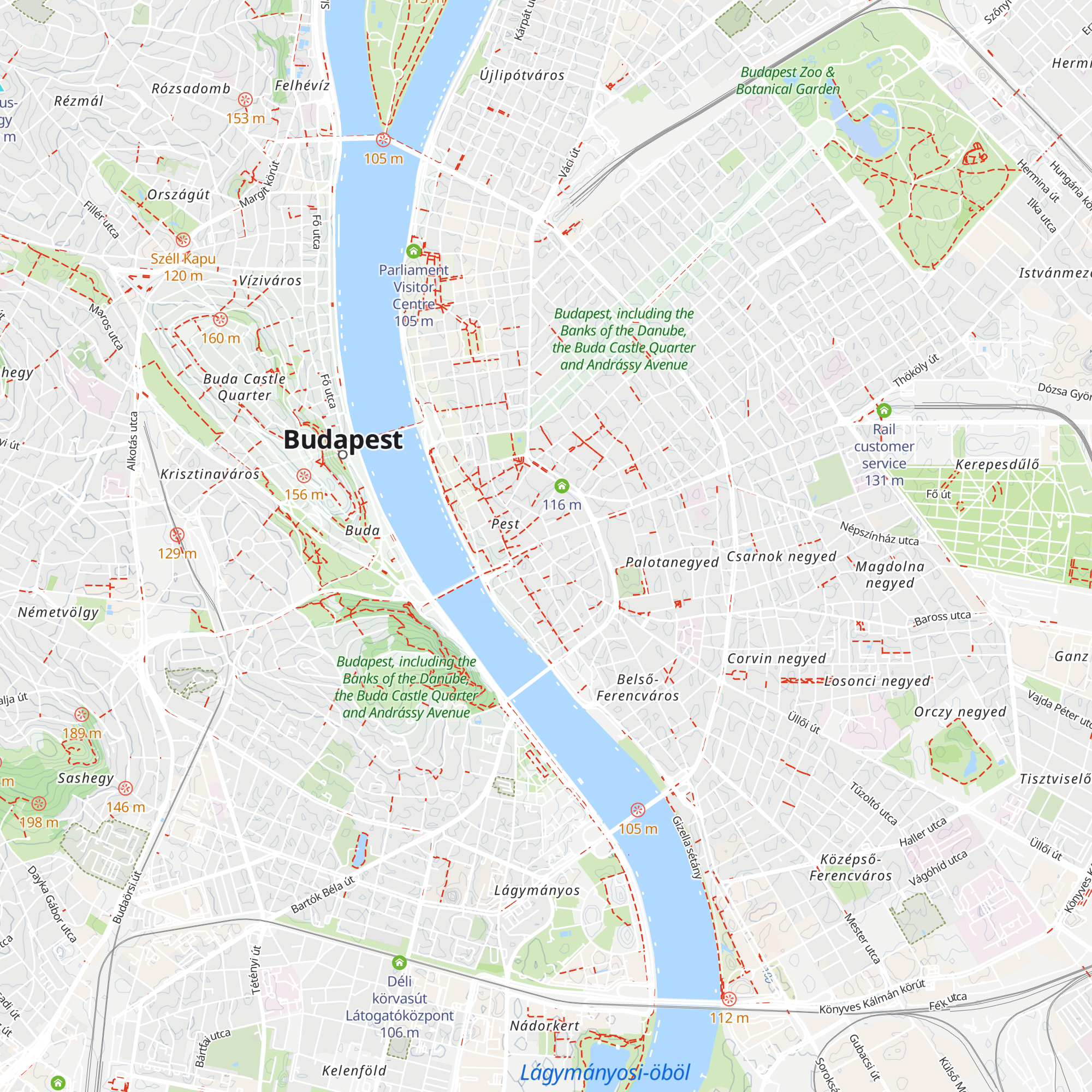 Mária-út zarándoktájékoztató pont map