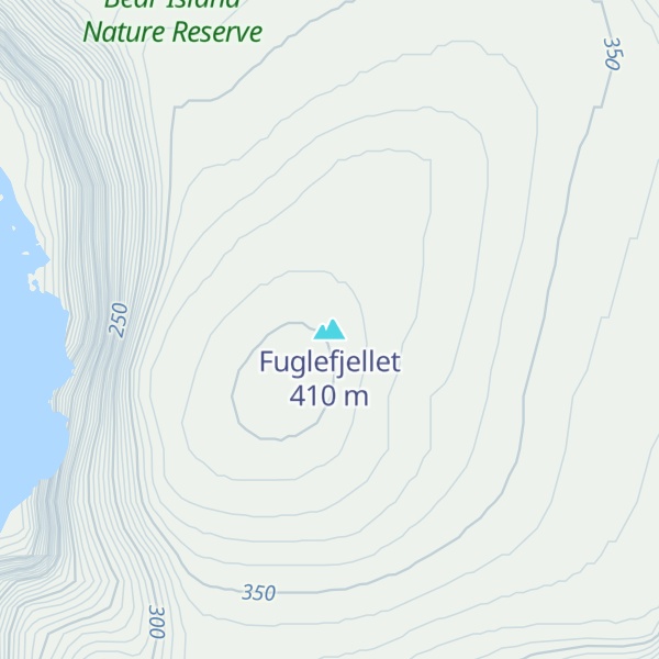 Map of Fuglefjellet