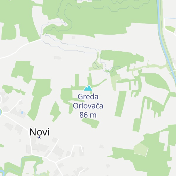 Map of Greda Orlovača
